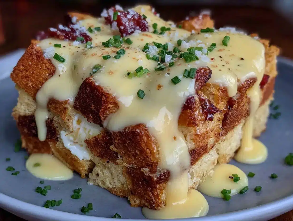 eggs benedict casserole preparation steps