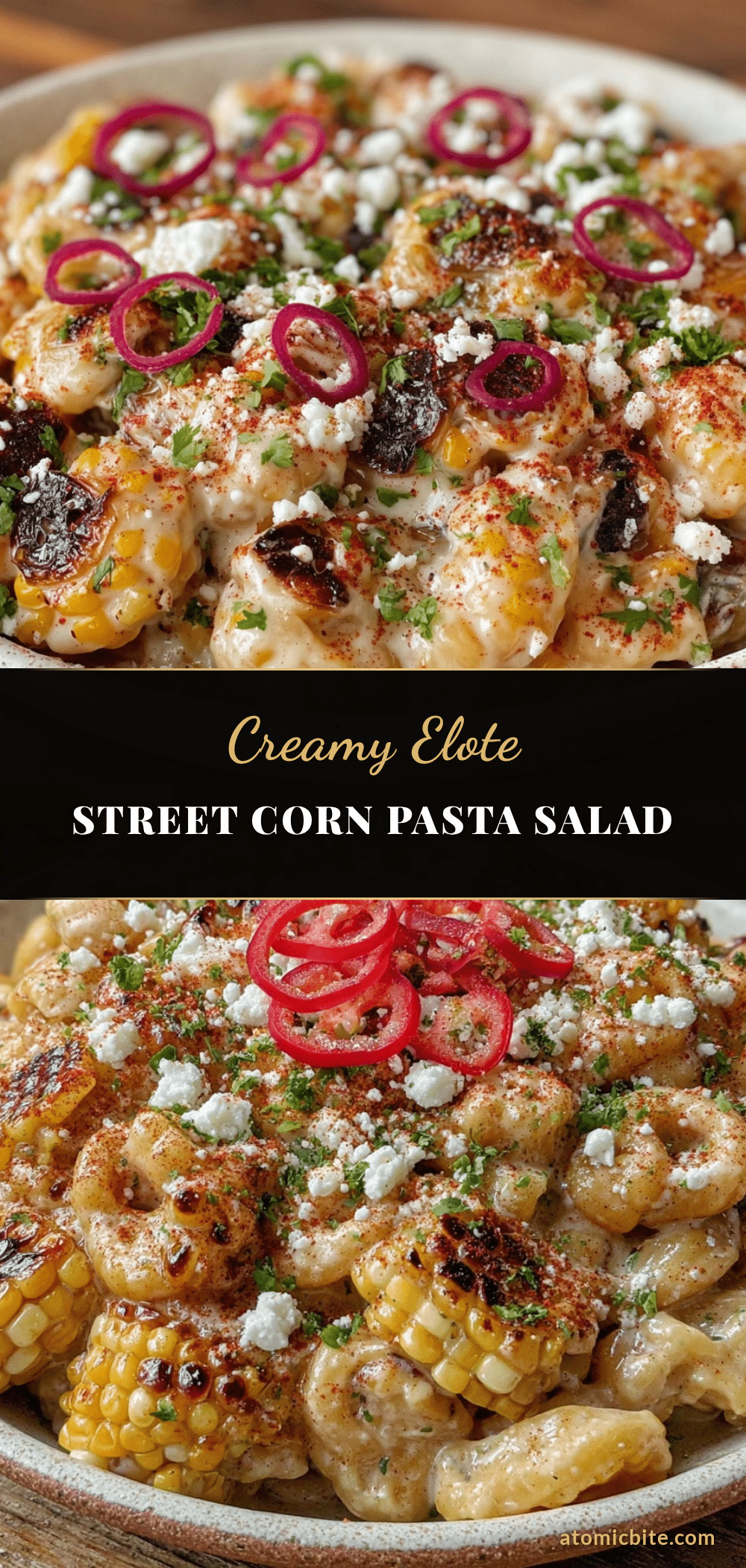 elote-style street corn pasta salad recipe
