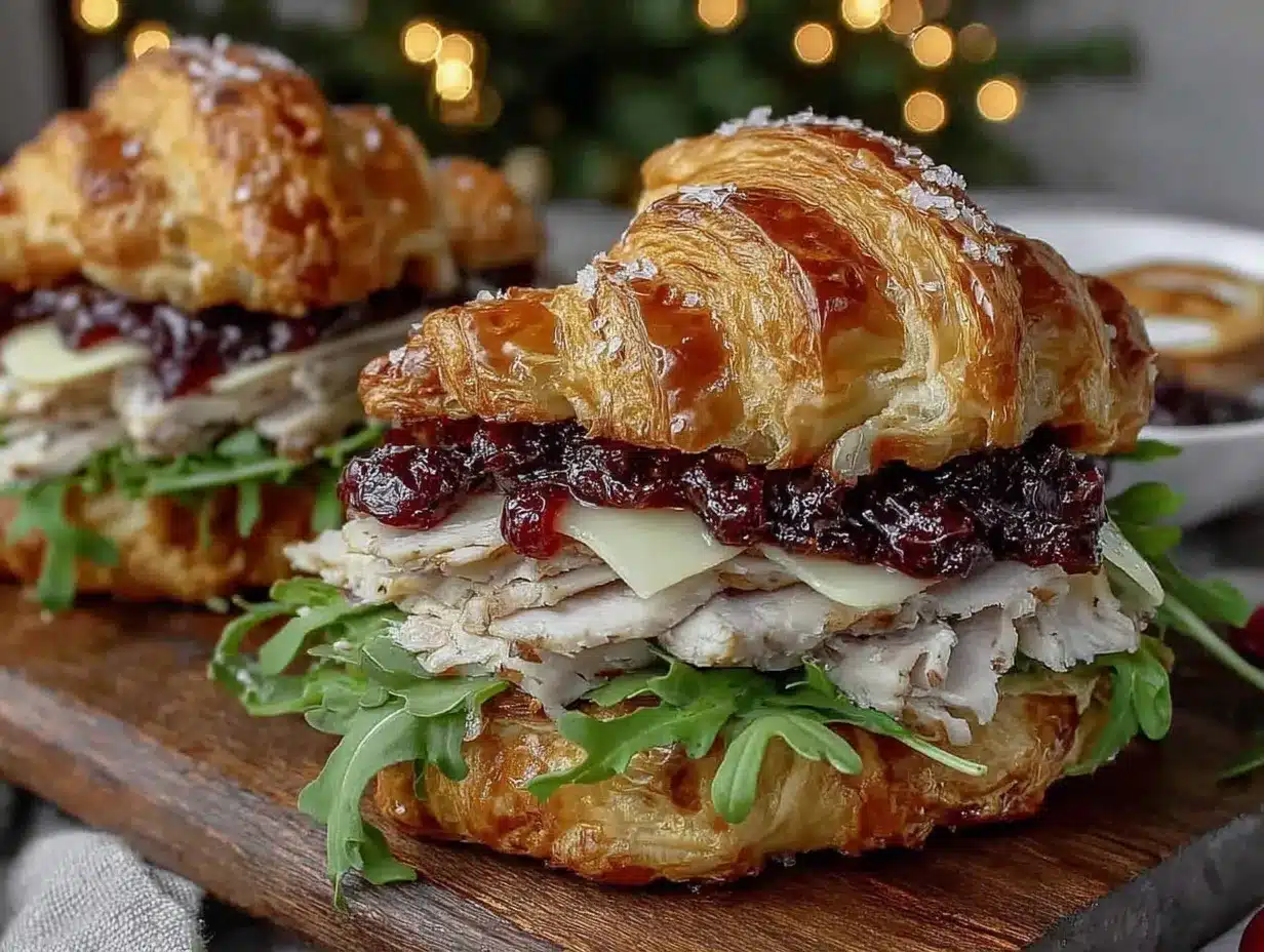 Flavorful Croissant Sandwich preparation steps