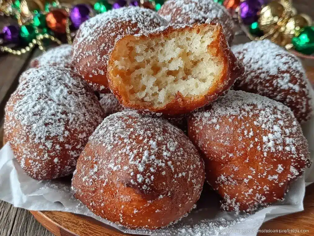 fluffy homemade beignets - featured image