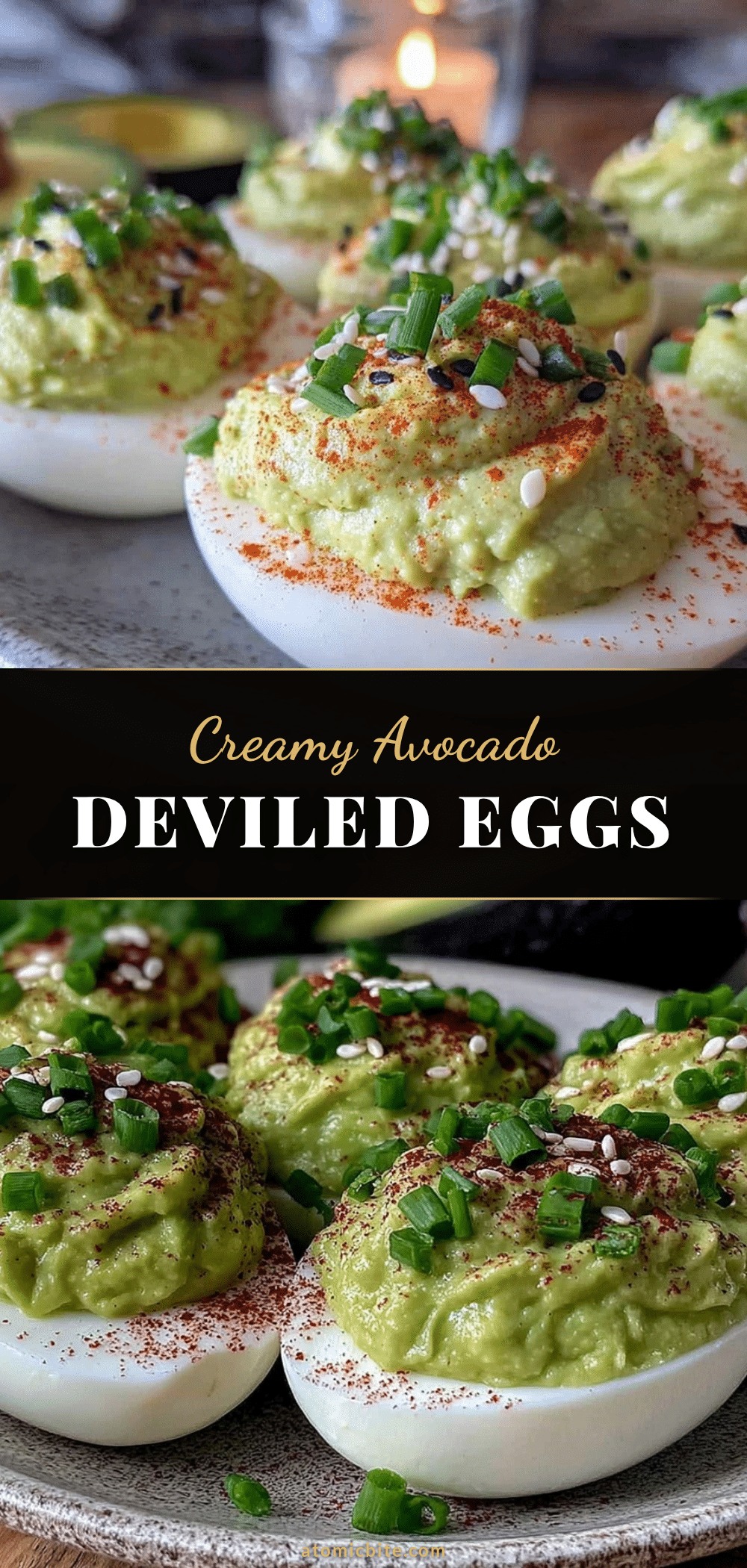 fresh avocado deviled eggs recipe