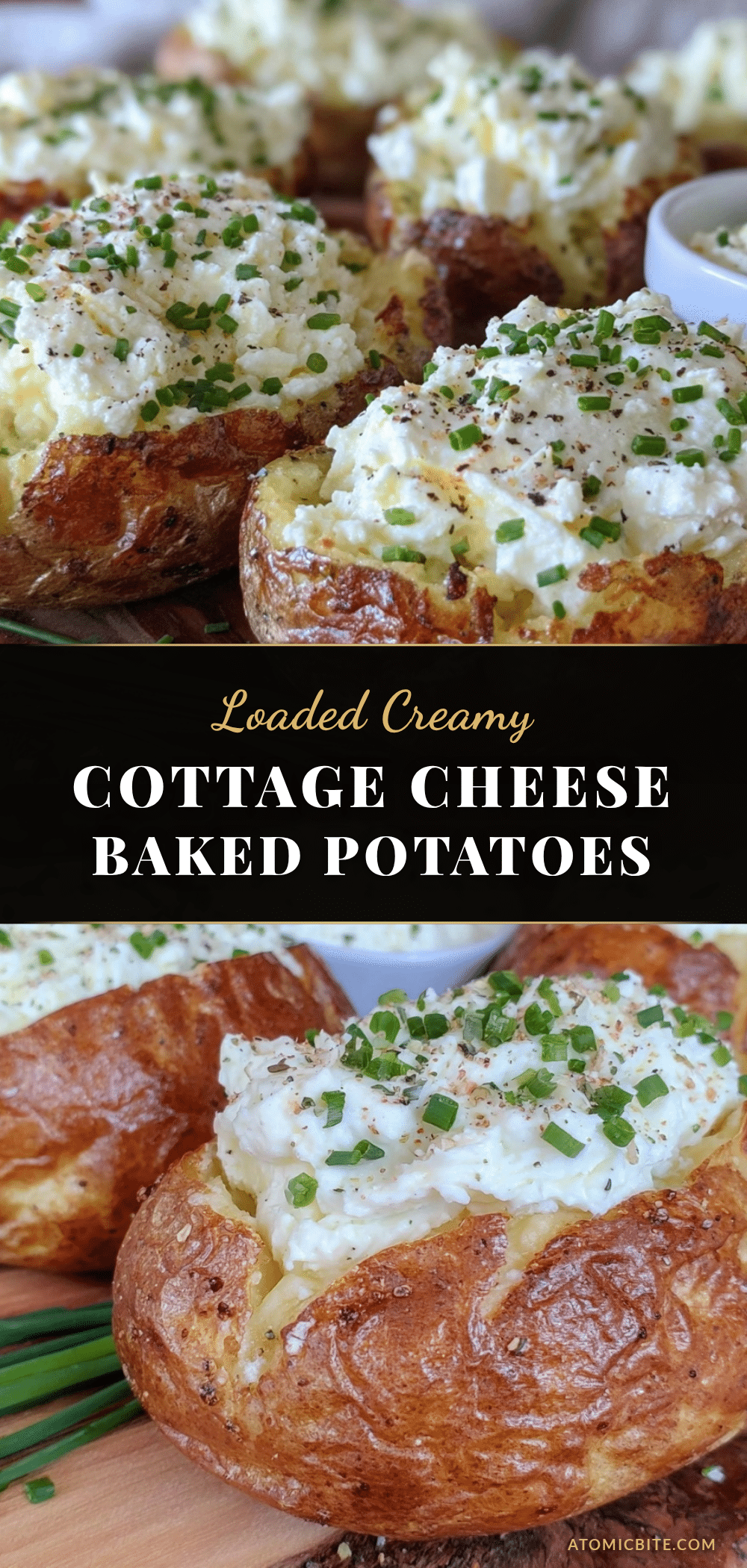 fresh cottage cheese loaded baked potatoes recipe