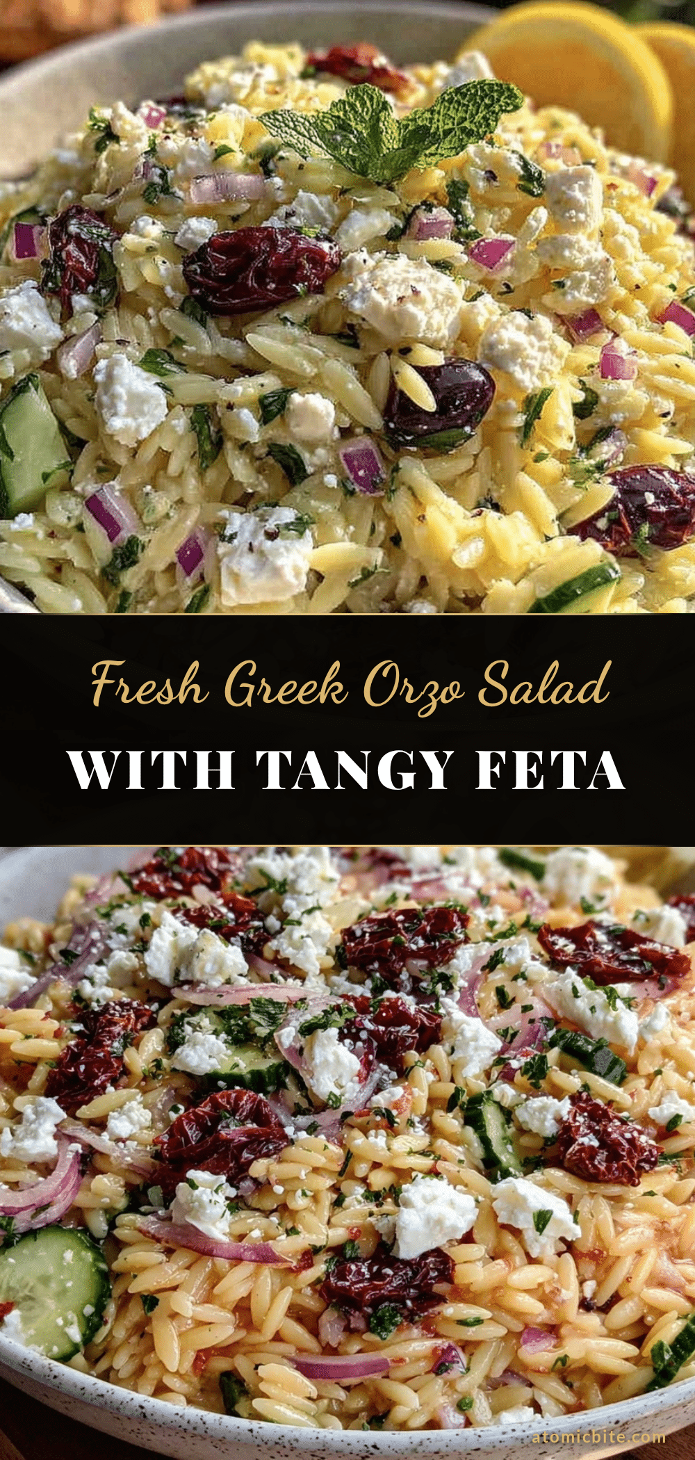 fresh greek orzo pasta salad recipe