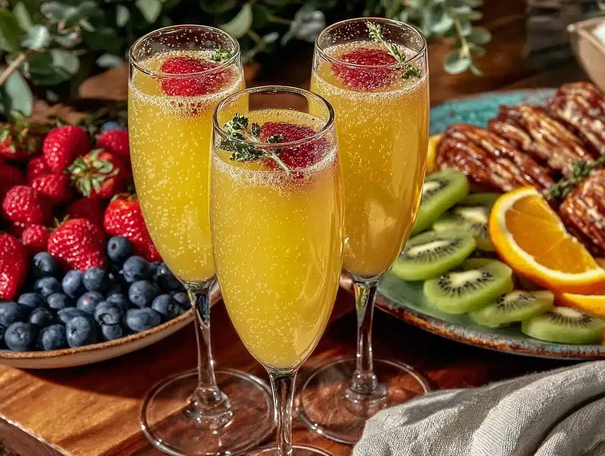 fresh mimosa bar brunch setup preparation steps