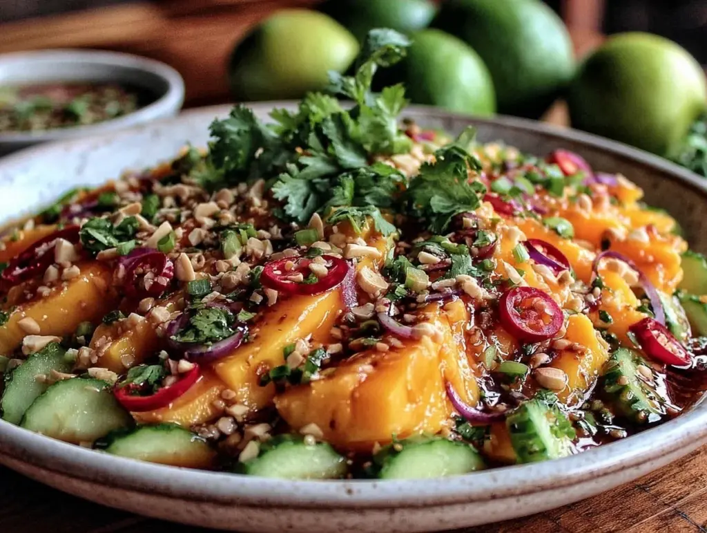 Fresh Thai Mango Cucumber Salad - featured image
