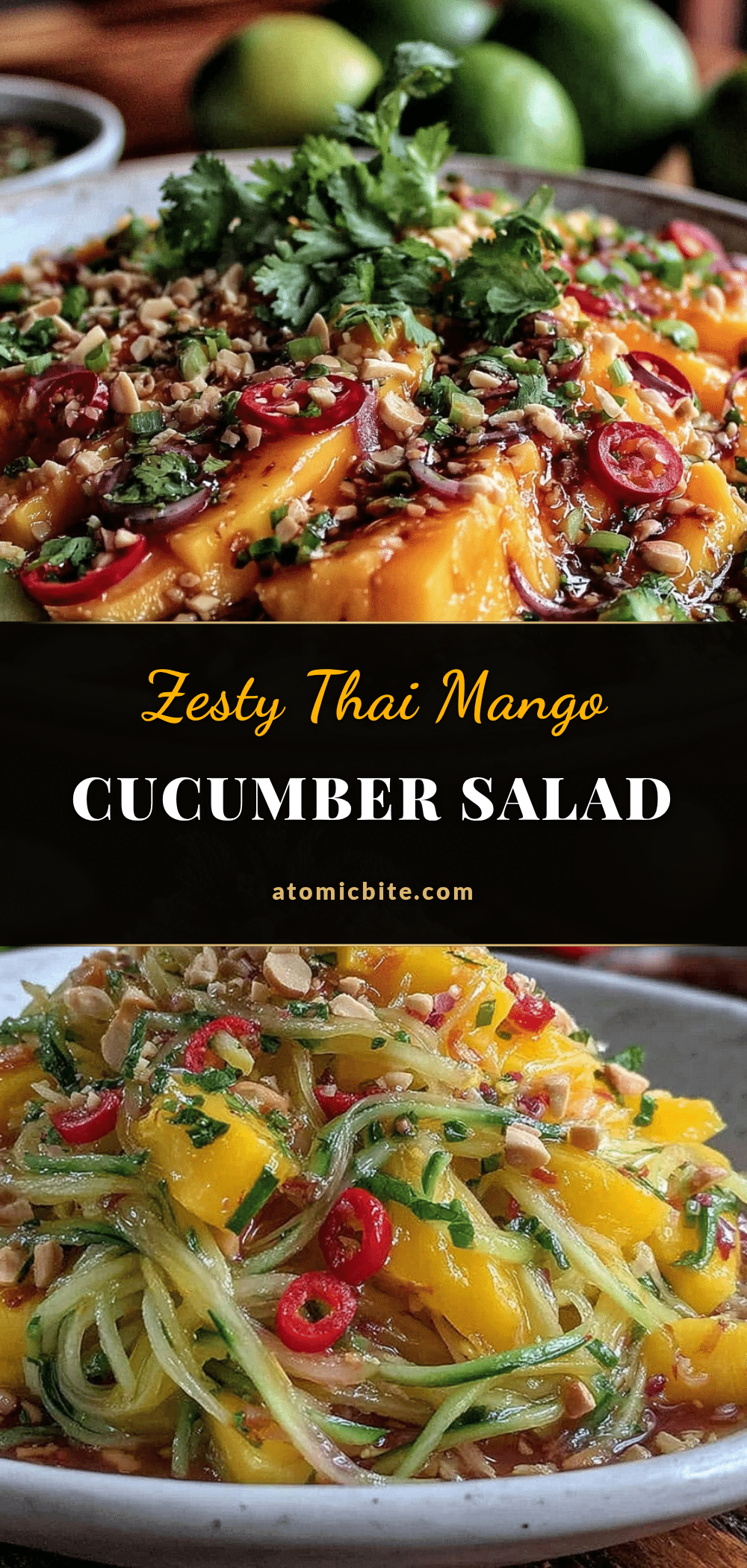 Fresh Thai Mango Cucumber Salad recipe