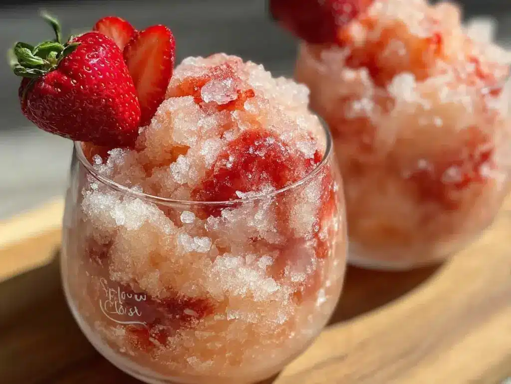 frozen rosé frosé slushie - featured image