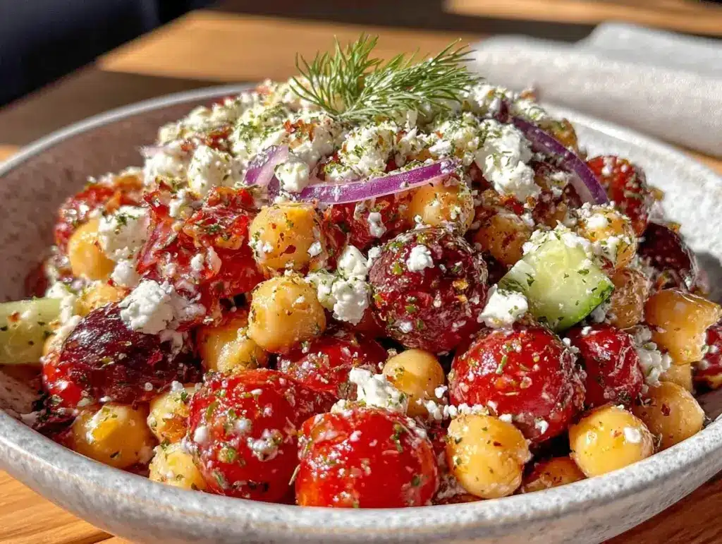 Greek Chickpea Salad - featured image