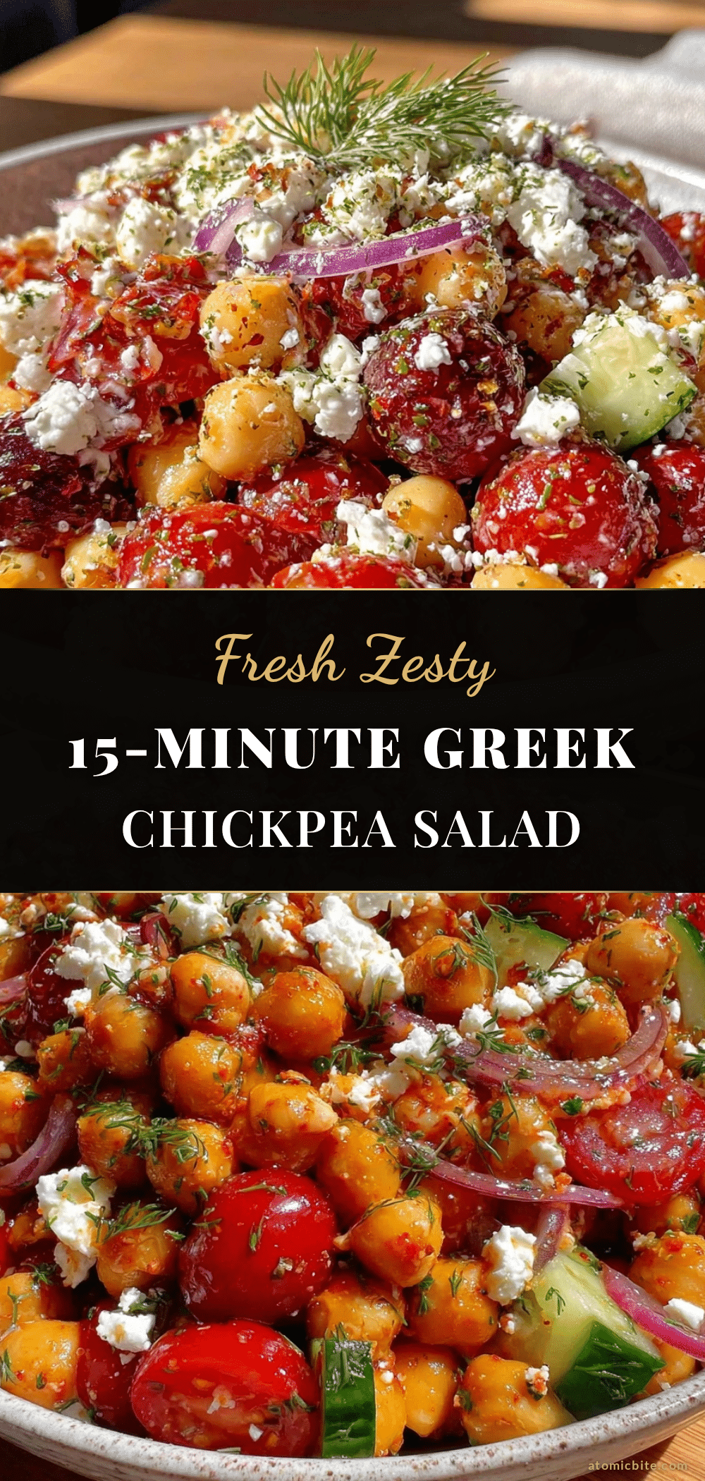 Greek Chickpea Salad recipe