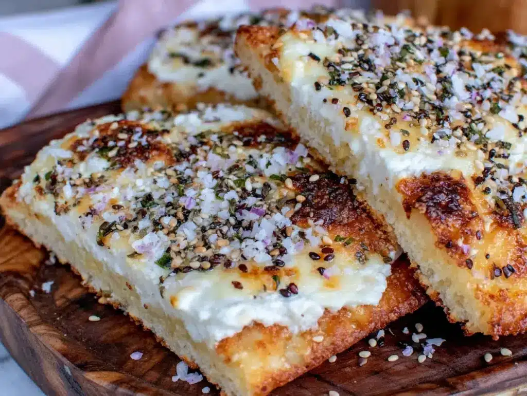 healthy high-protein cottage cheese flatbread - featured image