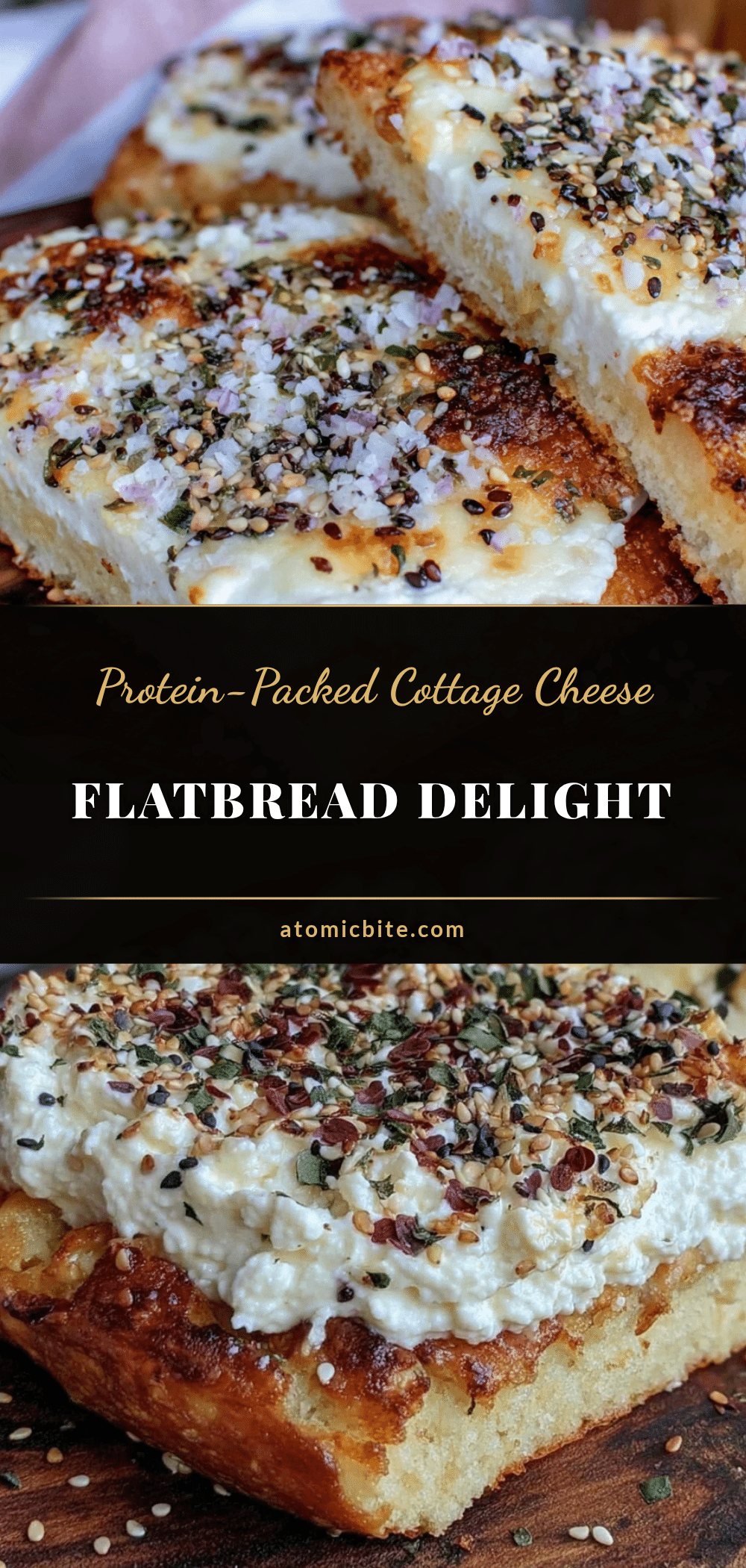 healthy high-protein cottage cheese flatbread recipe