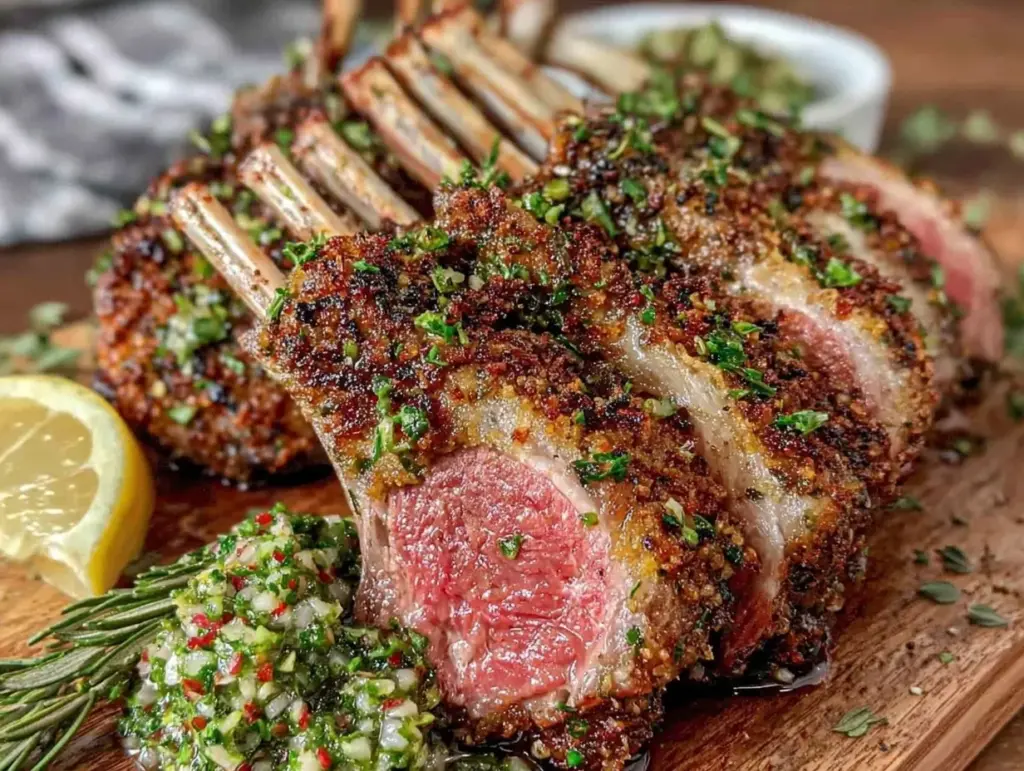 herb-crusted rack of lamb - featured image