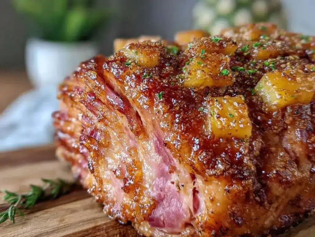 Honey Dijon Glazed Ham - featured image