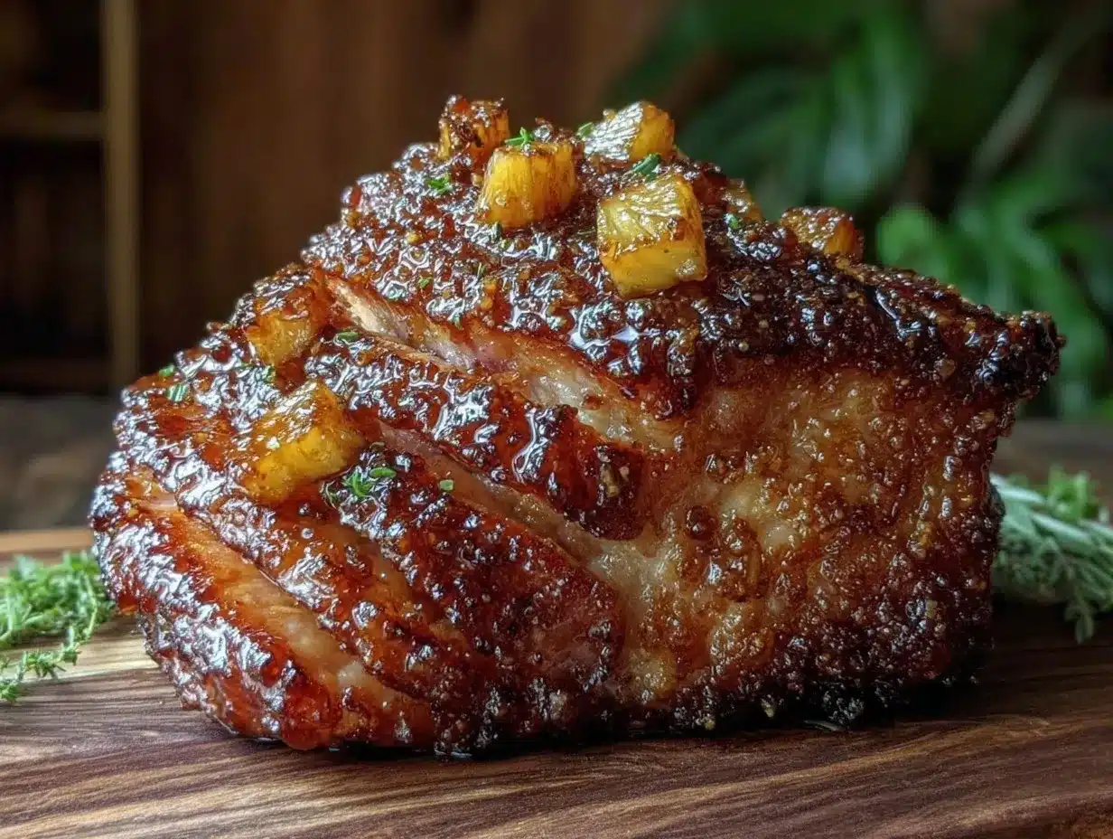 Honey Dijon Glazed Ham preparation steps