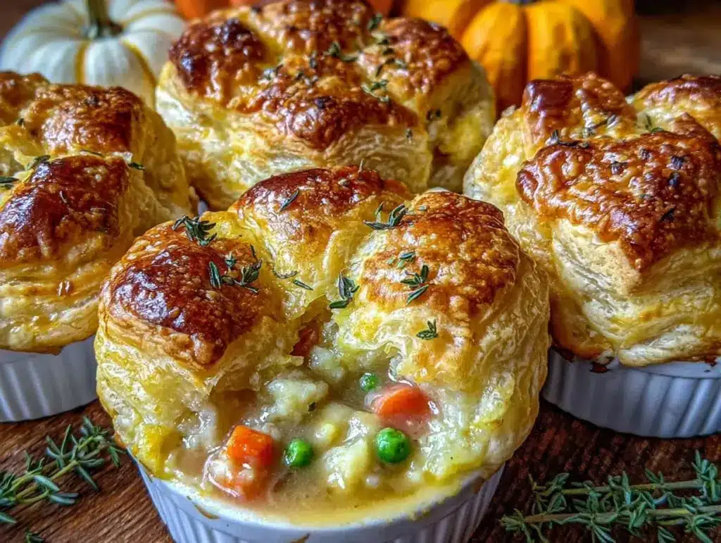 individual turkey pot pies - featured image