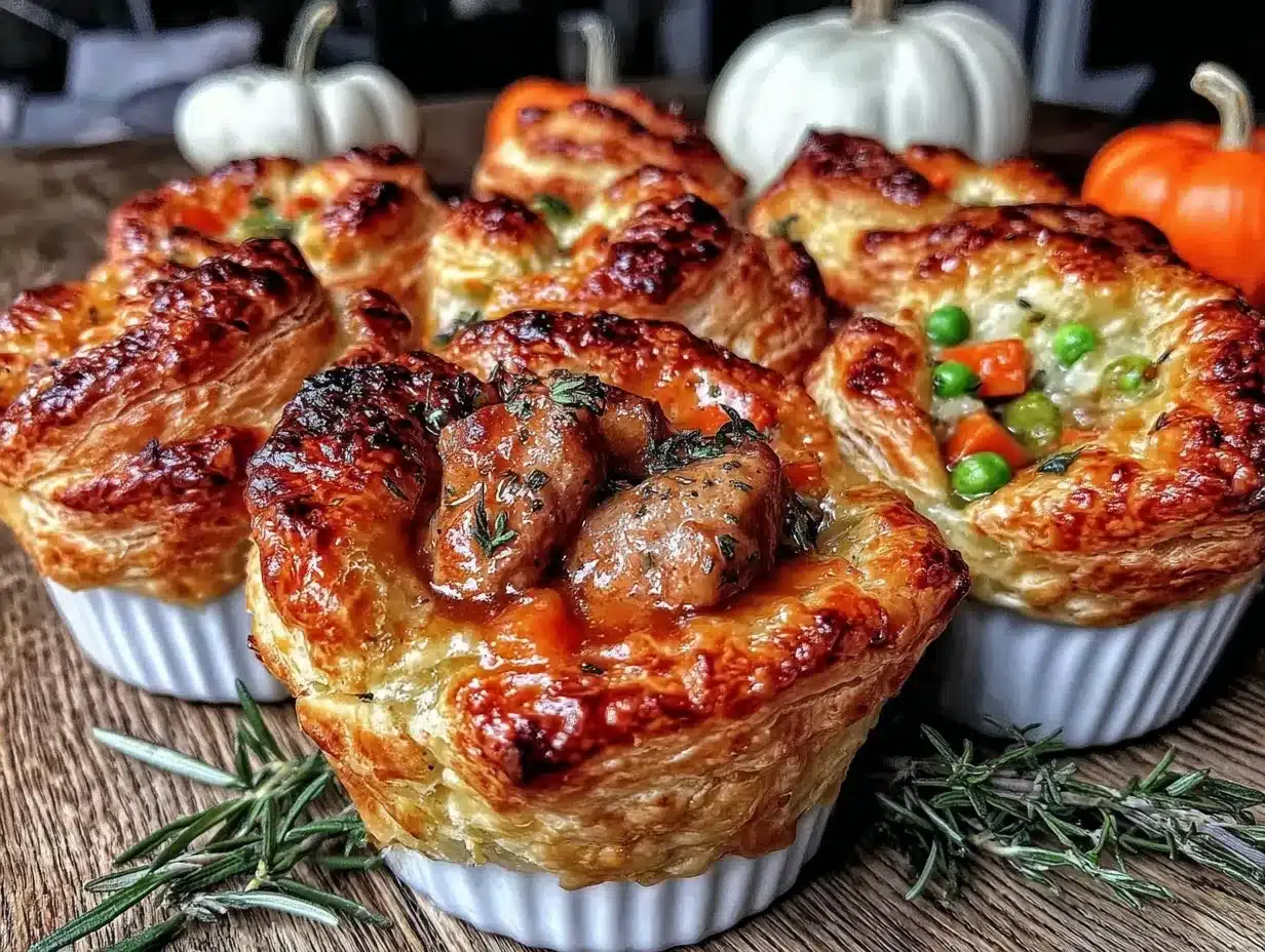 individual turkey pot pies preparation steps