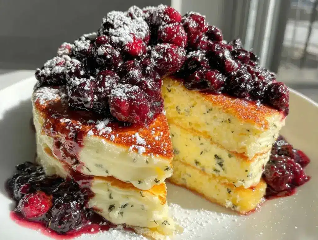 lemon ricotta pancakes - featured image
