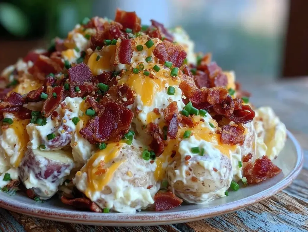 loaded baked potato salad - featured image