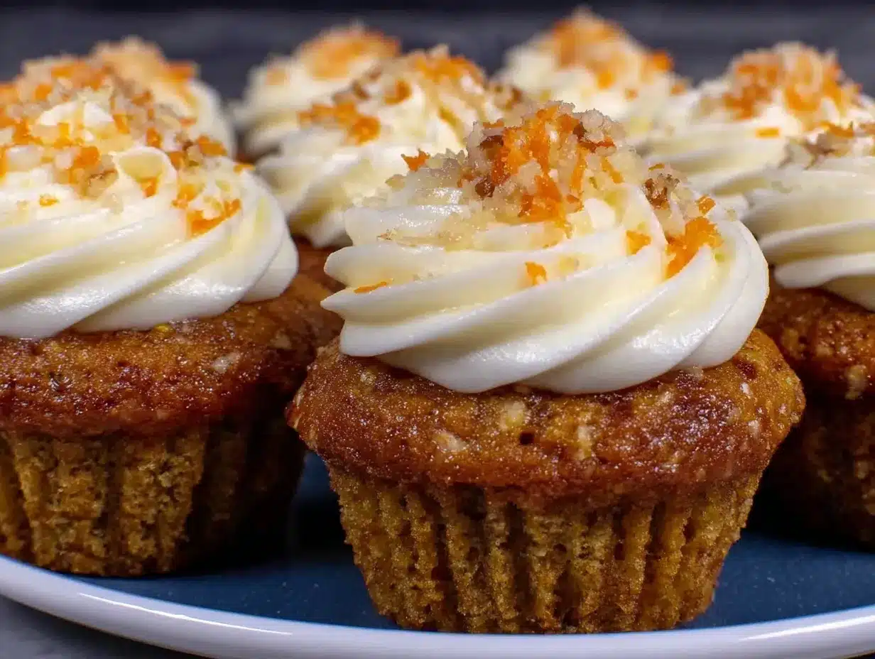 mini carrot cake cupcakes preparation steps