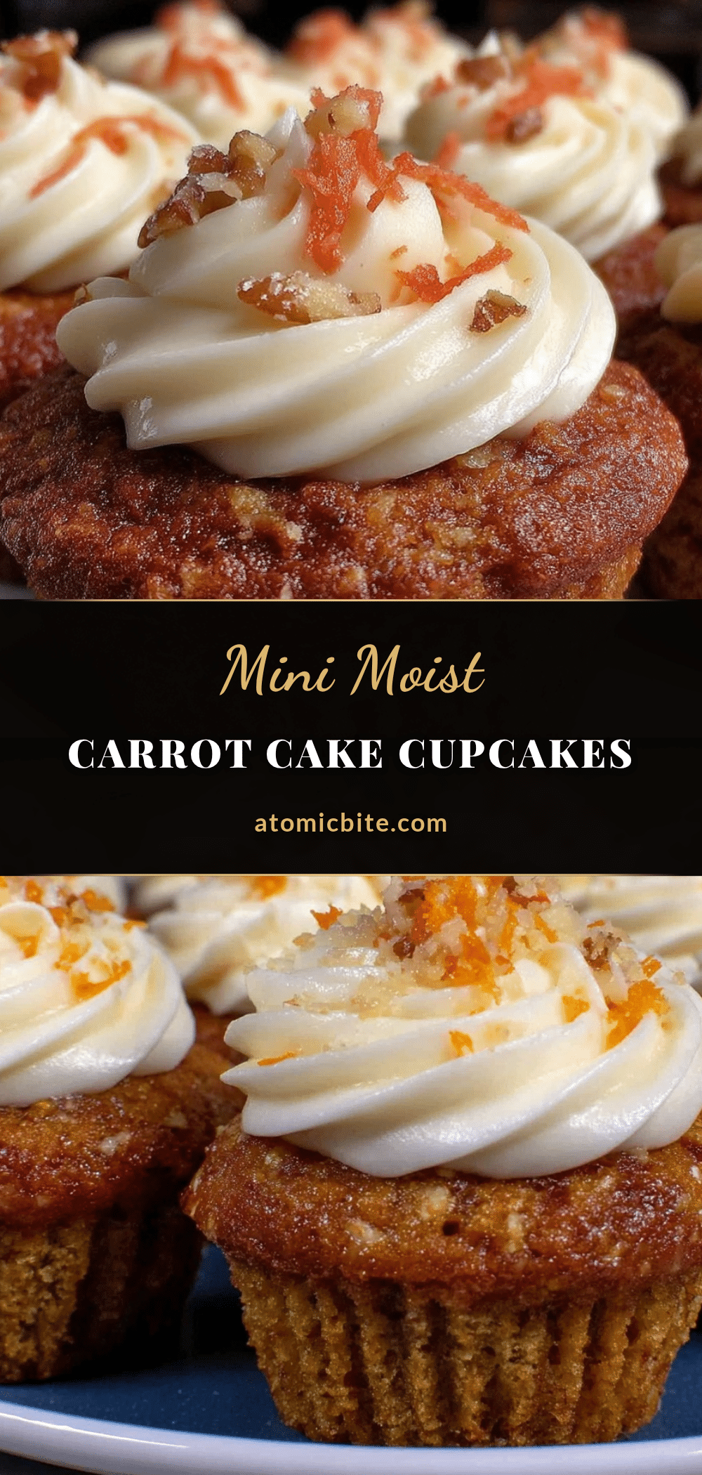 mini carrot cake cupcakes recipe