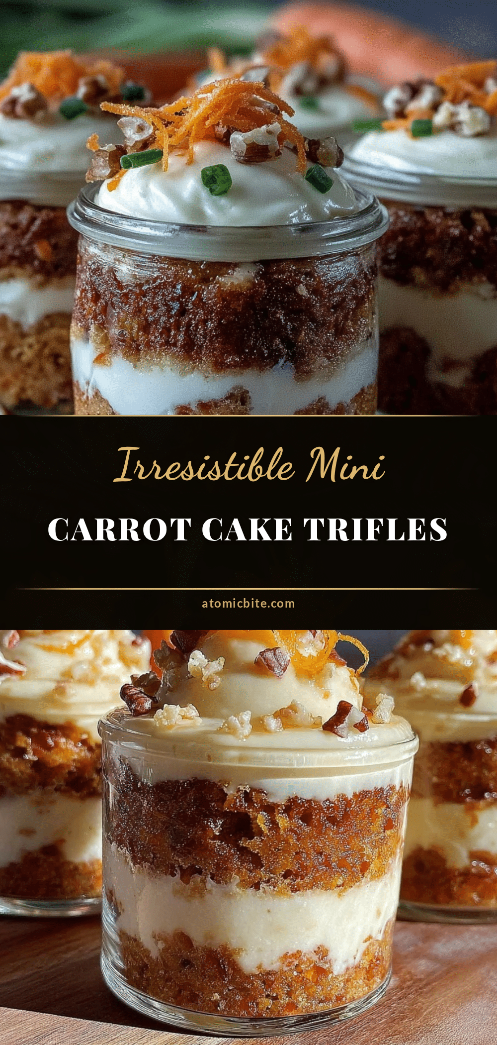 mini carrot cake trifles recipe