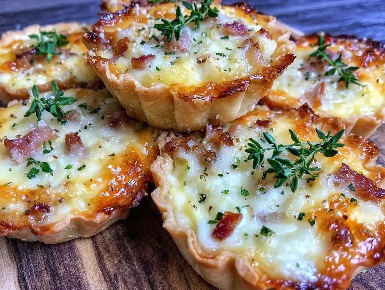 mini quiche Lorraine preparation steps