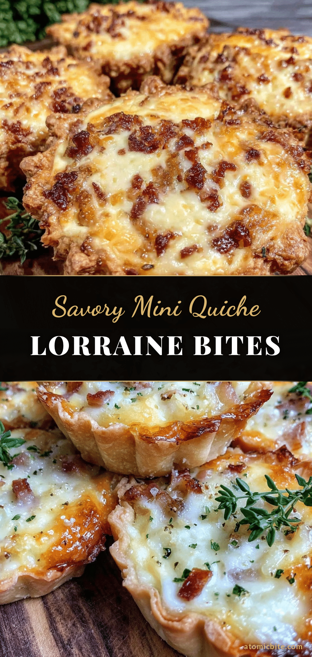 mini quiche Lorraine recipe