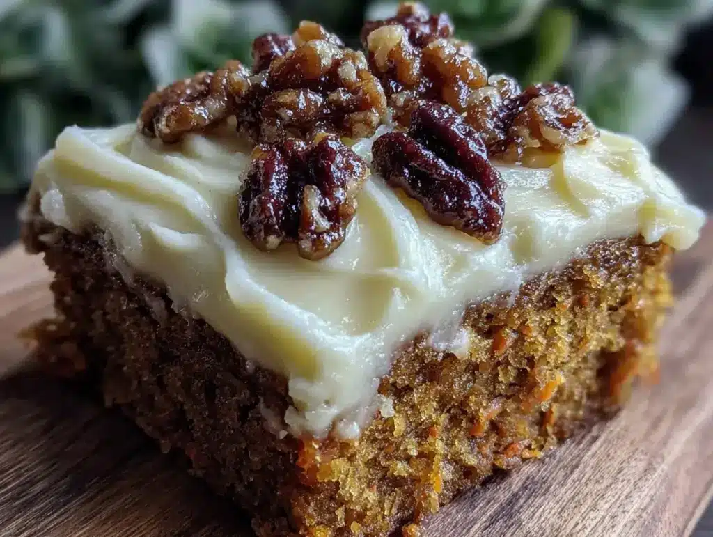 moist cream cheese frosted carrot cake - featured image