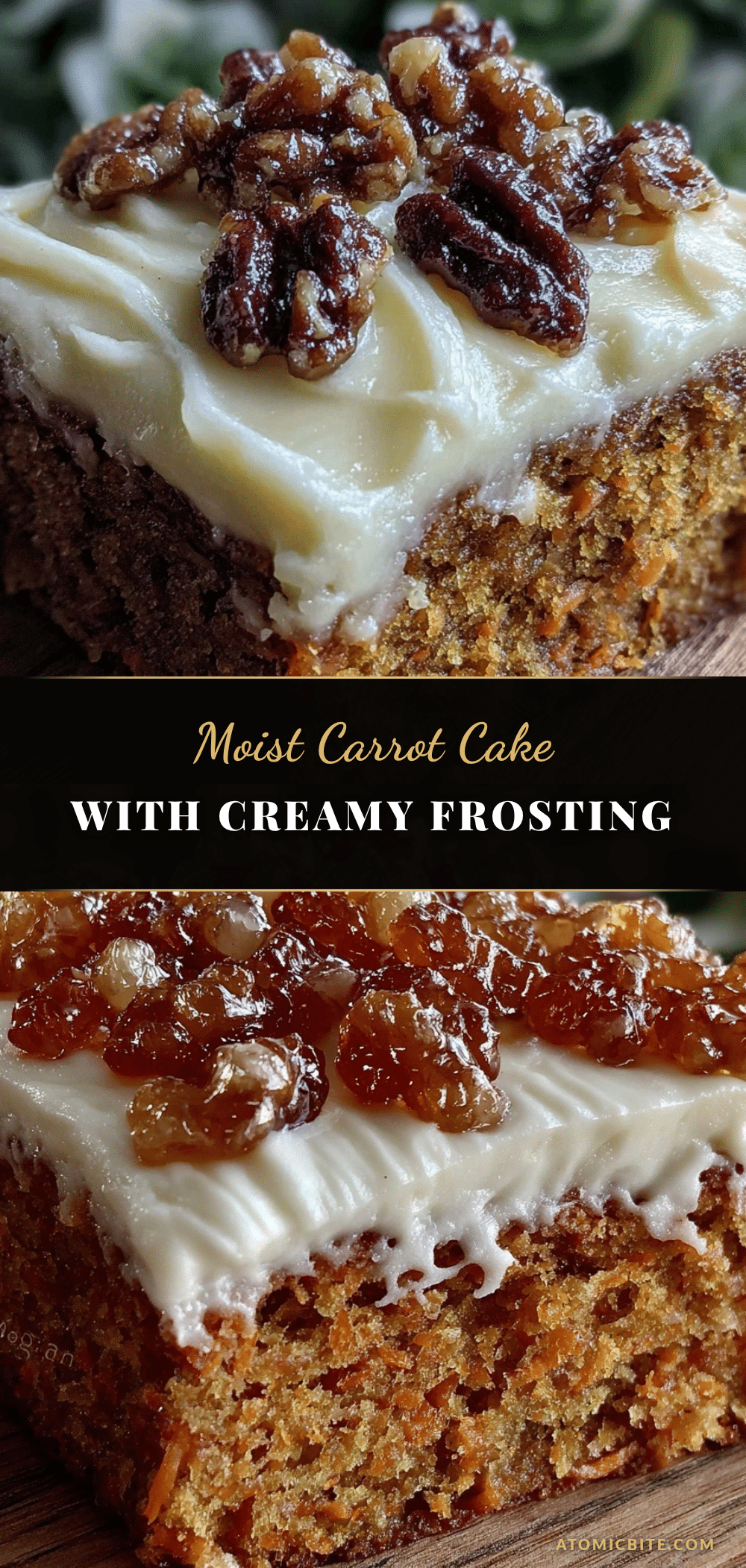 moist cream cheese frosted carrot cake recipe