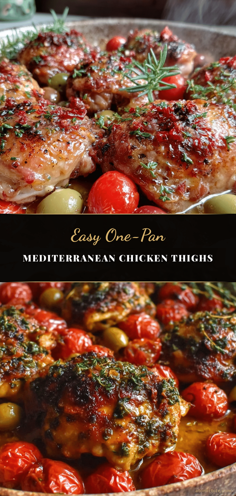 one-pan mediterranean chicken thighs recipe
