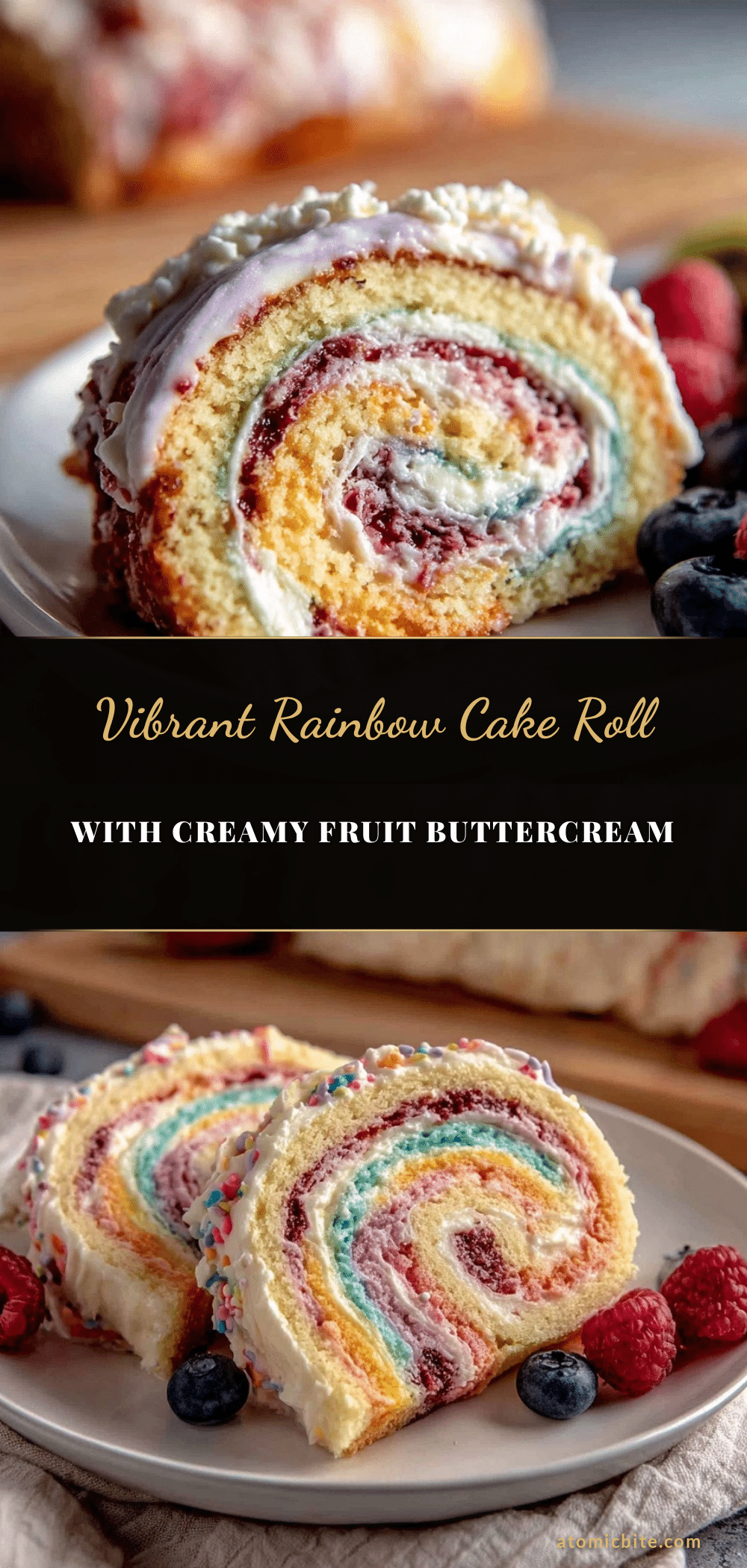 perfect rainbow cake roll recipe