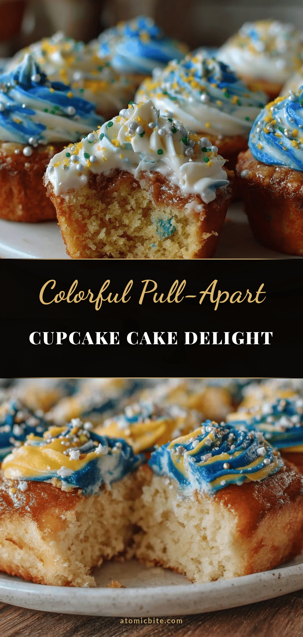 pull-apart cupcake cake recipe