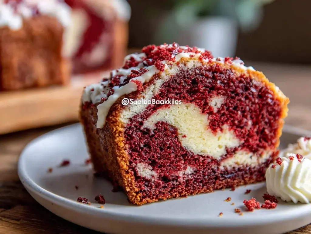 red velvet pound cake - featured image
