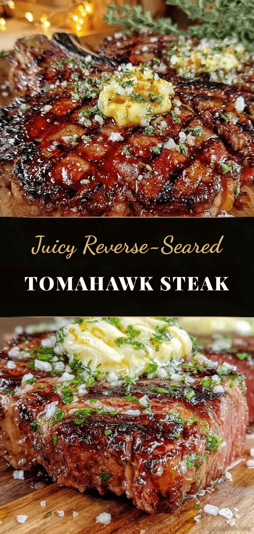 reverse-seared tomahawk steak recipe