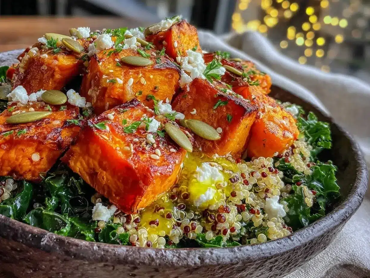 roasted sweet potato quinoa salad preparation steps