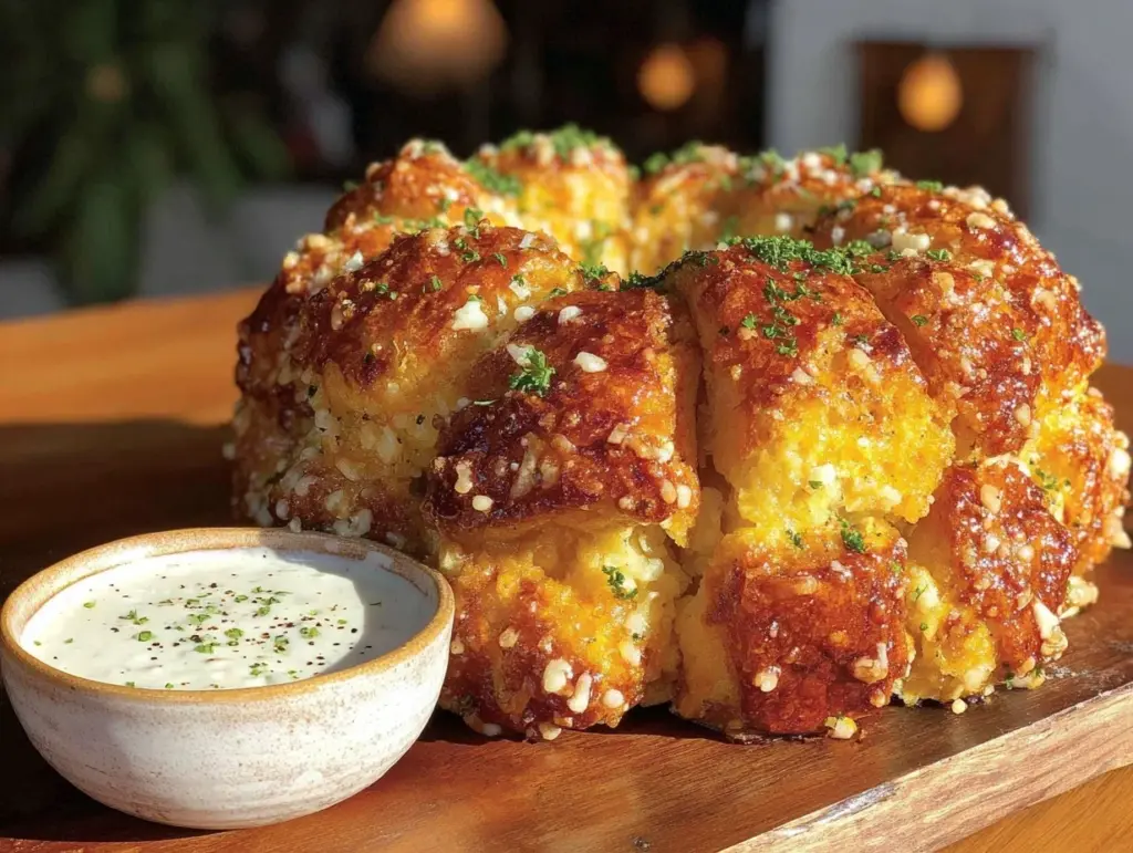 savory garlic parmesan monkey bread - featured image
