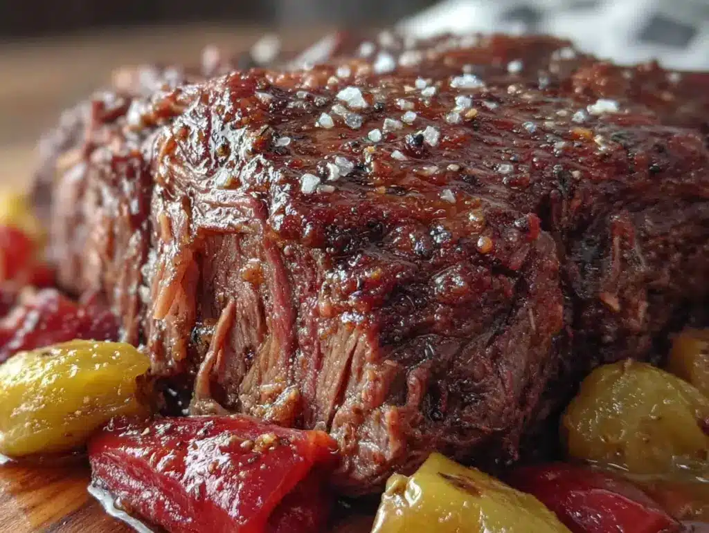slow cooker mississippi pot roast - featured image