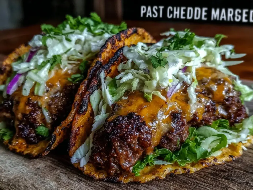 smashed cheeseburger tacos - featured image
