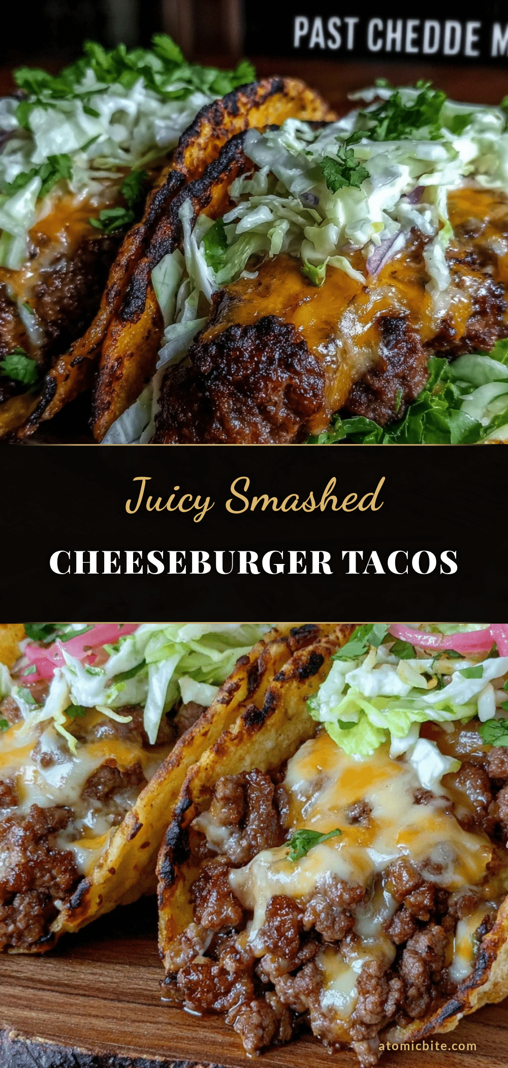 smashed cheeseburger tacos recipe