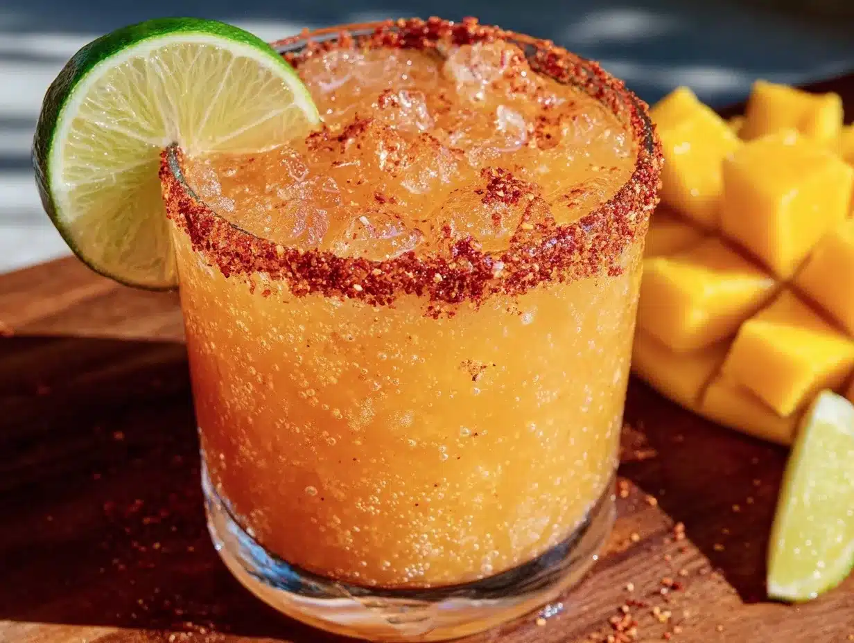 spicy mango margarita mocktail preparation steps