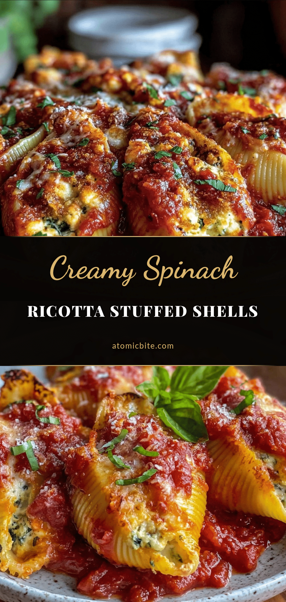 spinach ricotta stuffed shells recipe