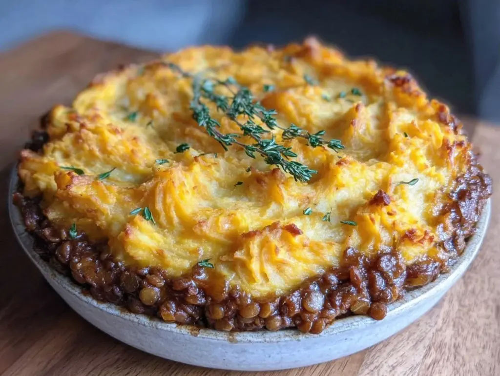 sweet potato lentil shepherd’s pie - featured image