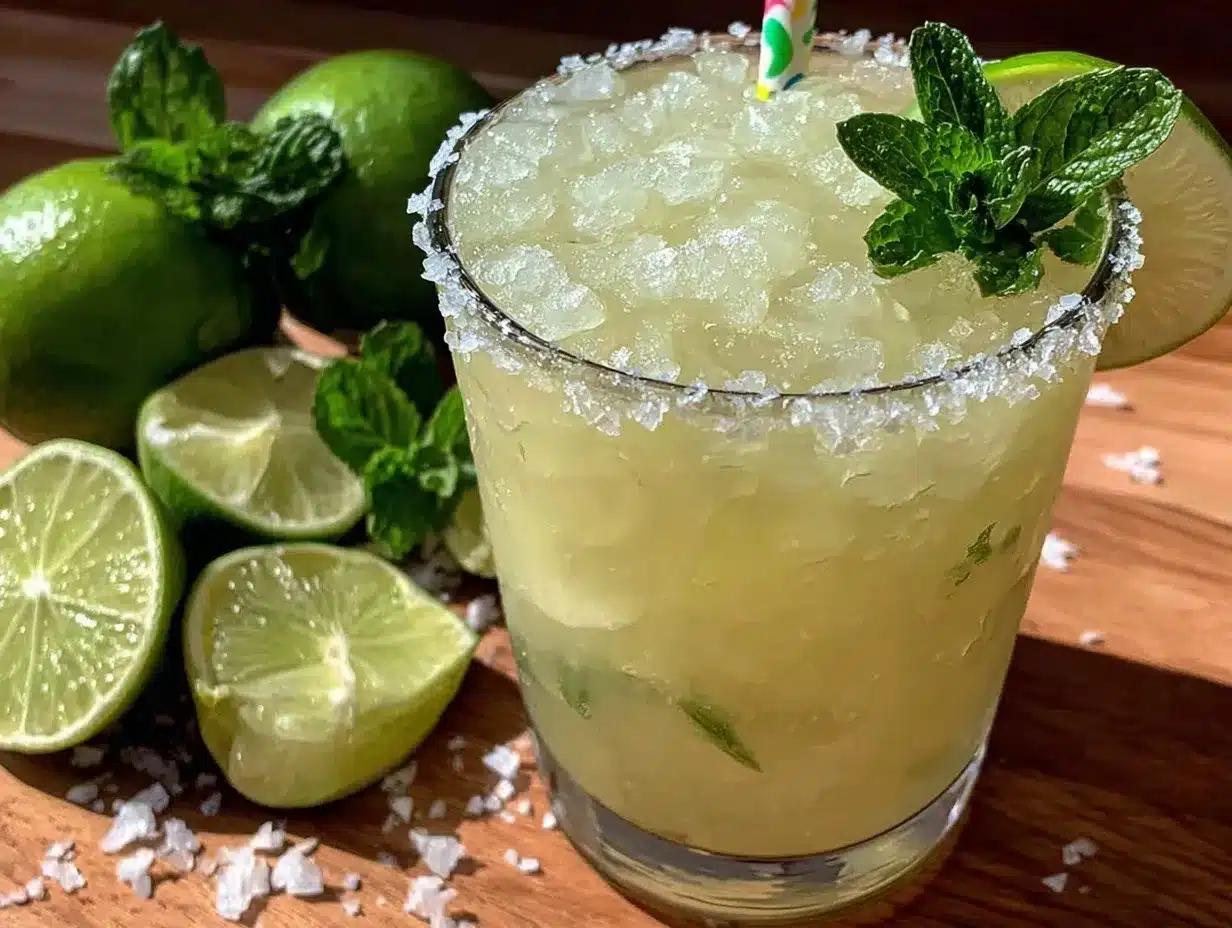 virgin margarita mocktail for kids preparation steps