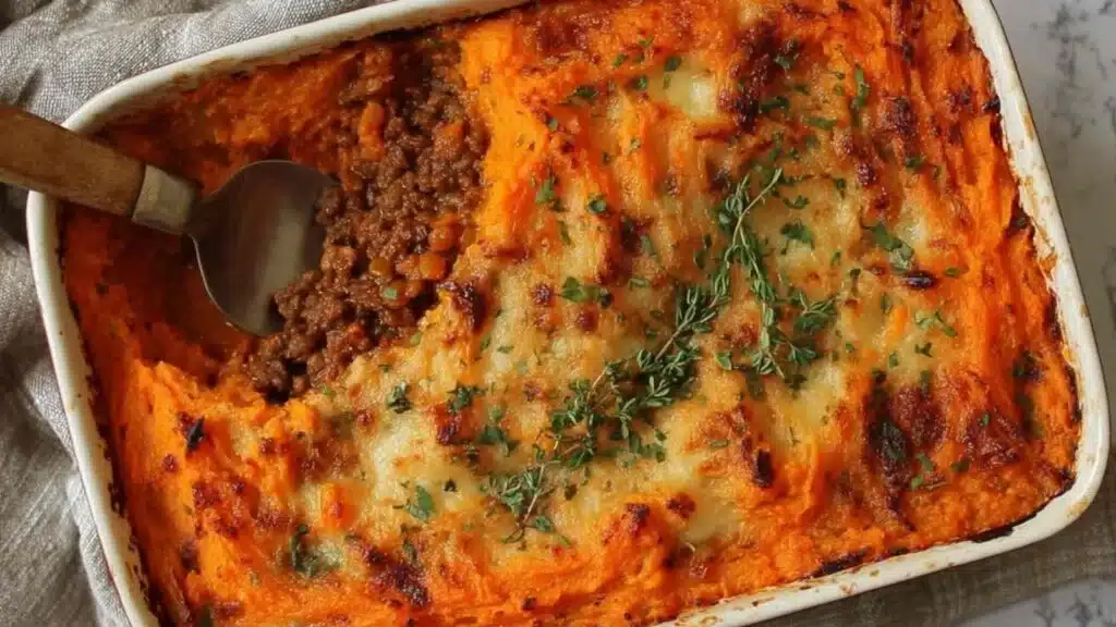 beef and lentil cottage pie preparation steps