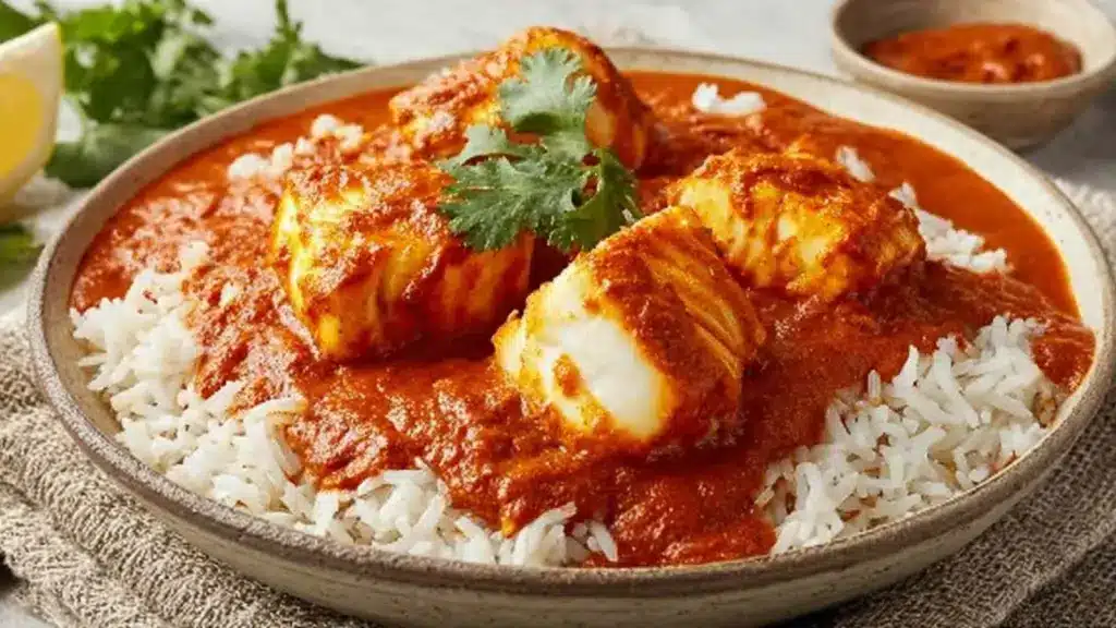 broiled fish tikka masala - featured image