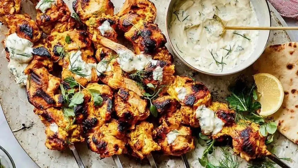 chicken shawarma kebab preparation steps