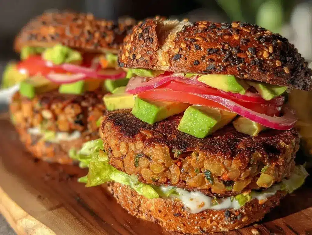 classic lentil burgers - featured image