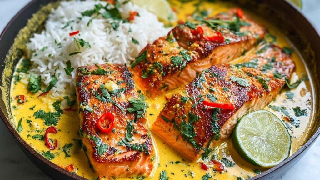 coconut curry salmon - featured image