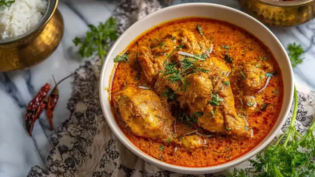 creamy badami chicken curry preparation steps