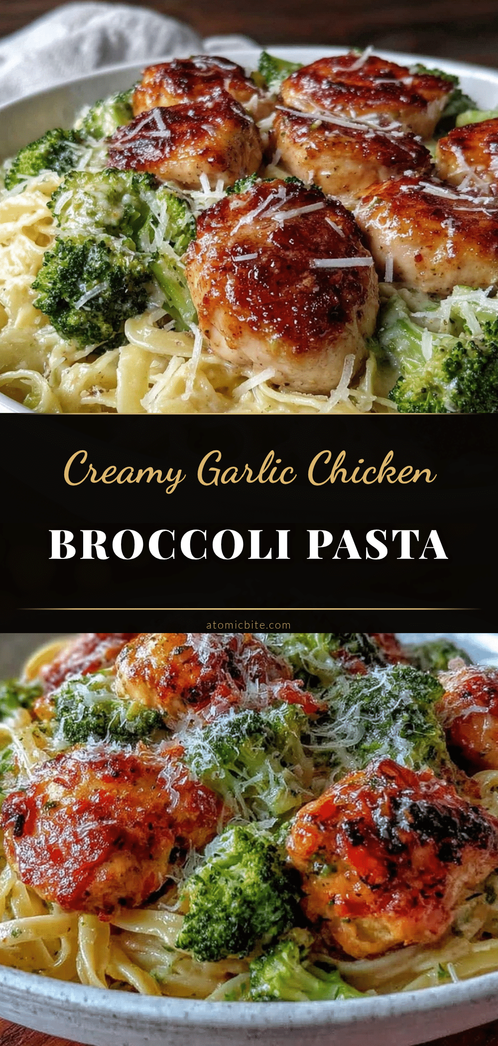 creamy garlic chicken broccoli pasta recipe